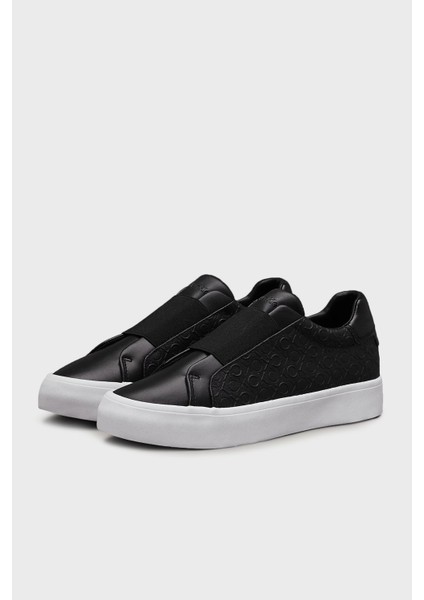 Calvin Klein Deri Logolu Sneaker Ayakkabı HW0HW02219BEH Kadın Ayakkabı HW0HW02219 Beh