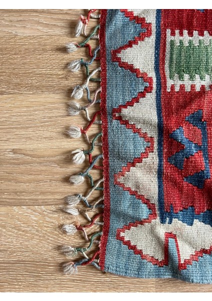 78X118 cm El Dokuma Yıkanabilir Vintage Kilim Boho Stili Ev Dekoru