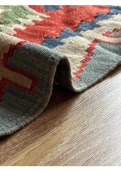 78X118 cm El Dokuma Yıkanabilir Vintage Kilim Boho Stili Ev Dekoru