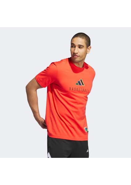 Wwh Logo Erkek Kırmızı Günlük T-Shirt.-