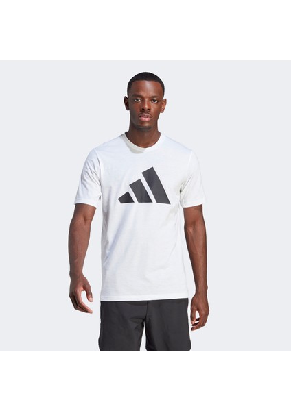 Training Essentials Erkek Beyaz Günlük T-Shirt.-