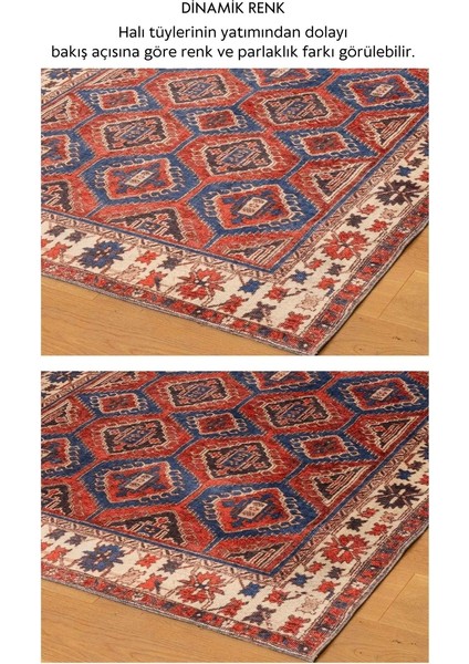 Fuga Yumuşak Dokulu Çok Renkli Vintage Desenli Halı Ka 46 modelleri