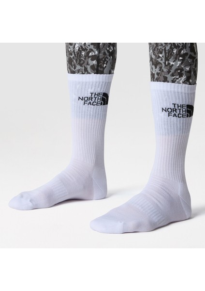 Multi Sport Crew Unisex 3lü Renkli Çorap.-