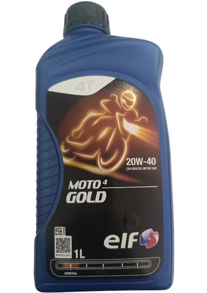 Elf Moto 4 Gold 20W40 1 Litre