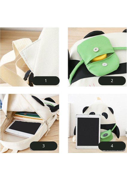 Anaokulu Ilkokul Günlük Kullanımda Kızlar ve Erkekler Için Sevimli Panda Sırt Çantası (Yurt Dışından) modelleri