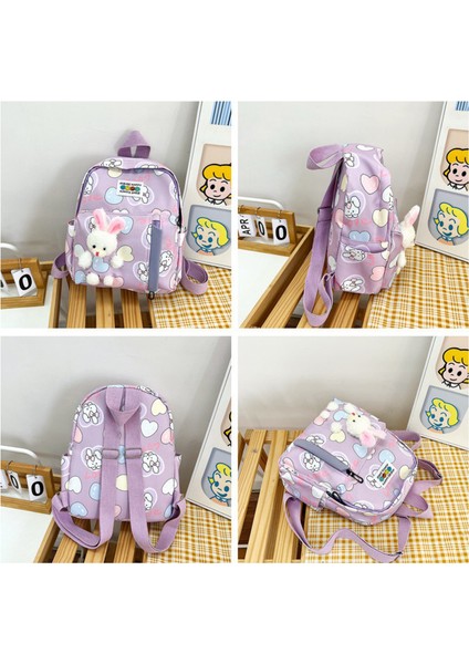 2024 Yeni Şeker Rengi Okul Çantası Tavşan Bebekli Kızlar ve Erkekler Için Anaokulu ve Ilkokul (Yurt Dışından) fiyatları