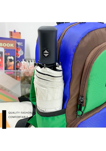 Kişiselleştirilmiş Kontrast Renk Büyük Kapasiteli Ilkokul Öğrenci Sırt Çantası (Yurt Dışından) modelleri