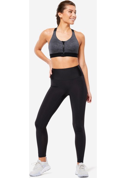 Domyos Fermuarlı Sporcu Sütyeni - Yüksek Destek fiyatları