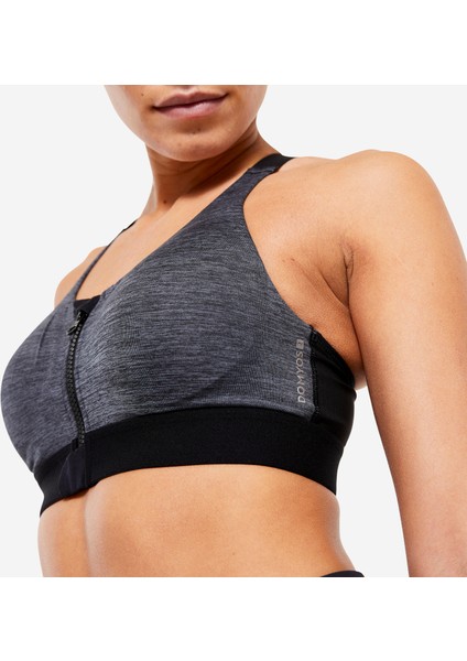 Domyos Fermuarlı Sporcu Sütyeni - Yüksek Destek modelleri