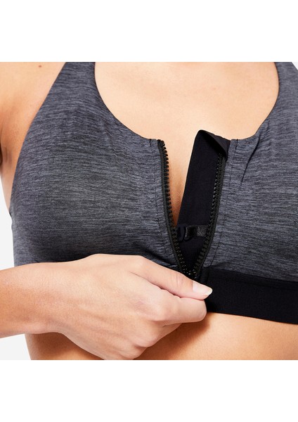 Domyos Fermuarlı Sporcu Sütyeni - Yüksek Destek fırsatları