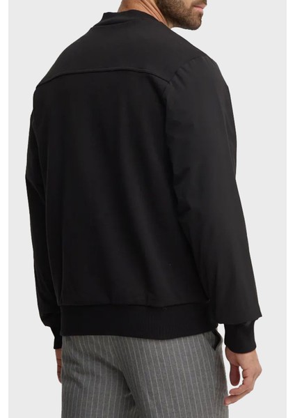 Pamuklu Logolu Regular Fit Kolej Yaka Fermuarlı Sweat Erkek Sweat 50524338 001