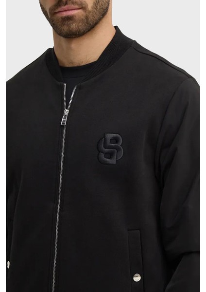 Pamuklu Logolu Regular Fit Kolej Yaka Fermuarlı Sweat Erkek Sweat 50524338 001