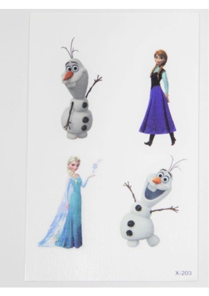 Elsa Frozen Mini Çocuk Geçici Dövme El,kol,bilek,göğüs Dövme,tattoo