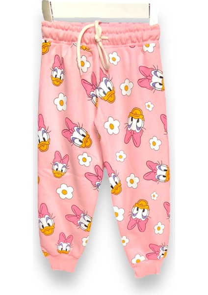 Daisy Duck Karakterli Papatya Desenli Kız Çocuk Sweatshirt Takım modelleri