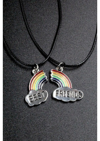 Birbirini Tamamlayan Rainbow Gökkuşağı Bff Kolye fiyatları