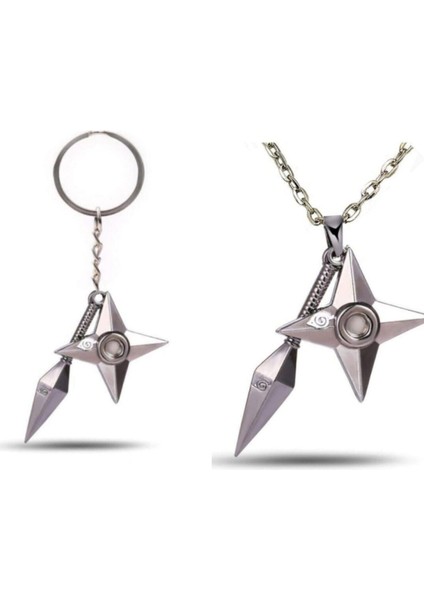 Gri Mızrak Naruto Anime 2 Li Set Hediyelik Şık Aksesuar