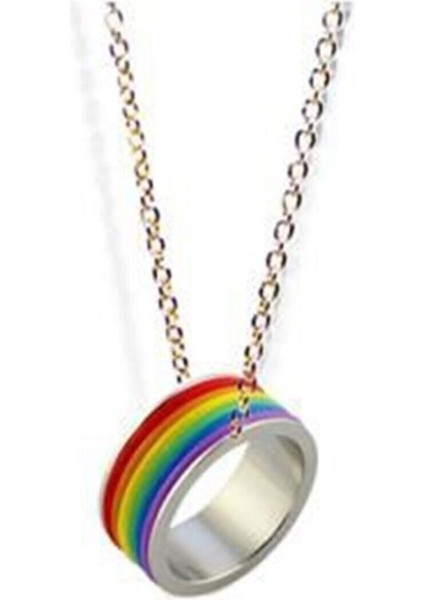 Rainbow (Gökkuşağı) Yüzük Kolye