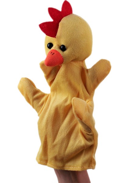 Civciv Beş Parmaklı Eldiven Kuklası Peluş Oyuncak Çocuk Hediyesi 20CM (Yurt Dışından)