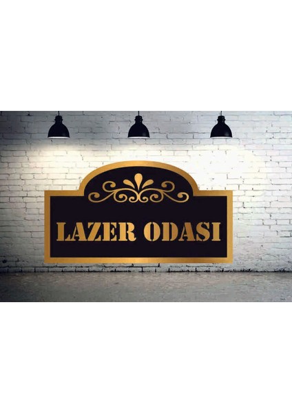 Lazer Odası Yazılı Yönlendire Levhası Gold Aynalı Pleksi Lazer Odası Yönlendirme Tabelası fiyatları