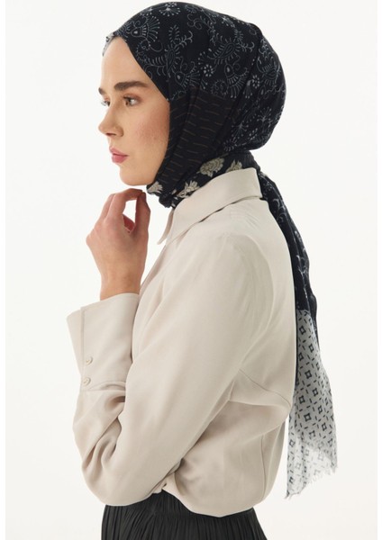 Mira Etnik Desen Vizon-Siyah Pamuklu Şal fiyatları