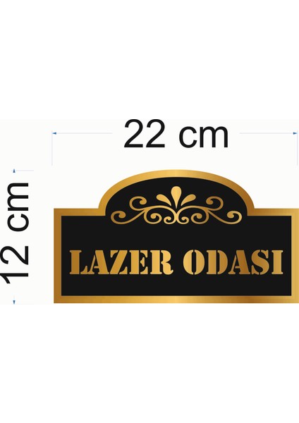 Lazer Odası Yazılı Yönlendire Levhası Gold Aynalı Pleksi Lazer Odası Yönlendirme Tabelası fırsatları