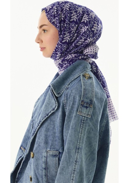 Emily Burçak Desen Mor Pamuklu Şal fiyatları