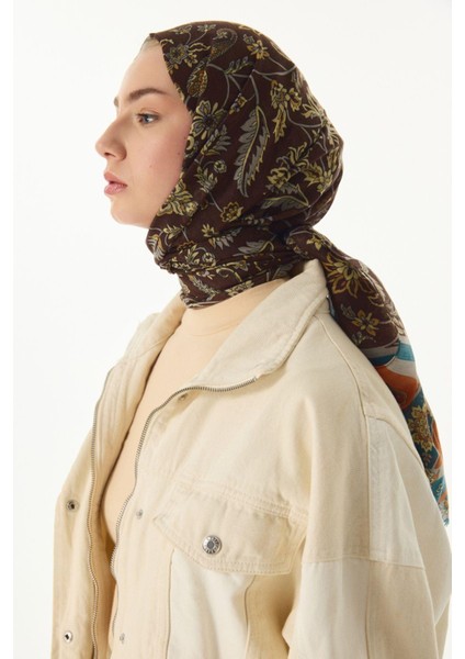 Amaya Etnik Desen Krem-Pudra Pamuklu Şal fırsatları