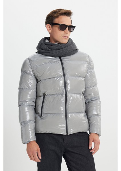 Standart Fit Soğuk Geçirmez Casual Mont