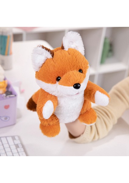 Tilki Çocuk El Kuklası Oyuncak Çocuk Hediyesi Peluş Oyuncak 25CM (Yurt Dışından)