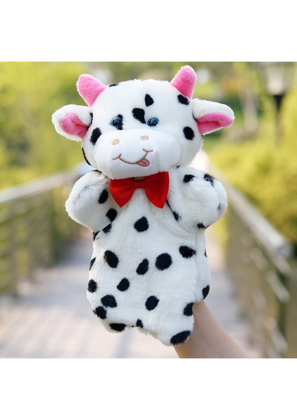 Inek El Kuklası Peluş Oyuncak 25CM (Yurt Dışından)