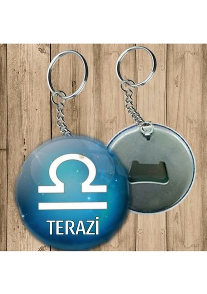 Terazi Burcu Anahtarlık - Açacaklı Anahtarlık