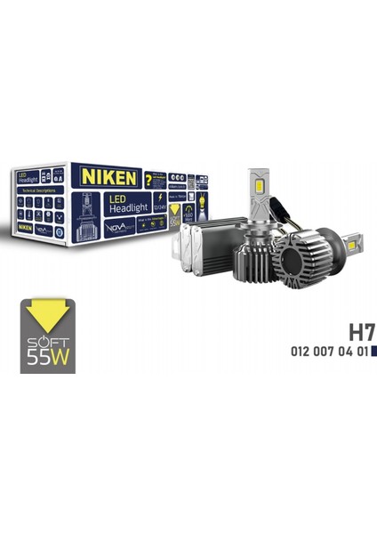 H7 LED Xenon Nova Soft Serisi 55W/9000LM/6500K