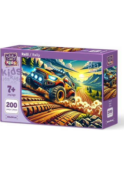 Art Çocuk Ralli 200 Parça Puzzle