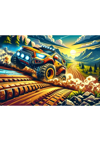 Art Çocuk Ralli 200 Parça Puzzle