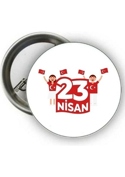 Kişiye Özel 23 Nisan Rozeti - 23 Nisan Rozeti ( 20 Adet )