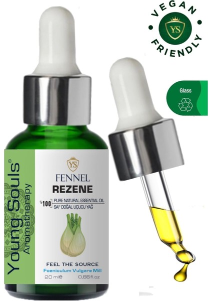 Aromatherapy Fennel Essential Oil Rezene Uçucu Yağ 20 ml