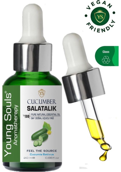 Aromatherapy Cucumber Essential Oil Salatalık Uçucu Yağ 10 ml (Kopya)