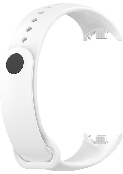 Xiaomi Mi Band 8 Serisi Klasik Kordon Silikon Strap Kayış Beyaz