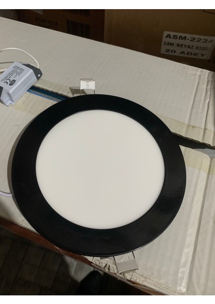 - Alp 1206 Yuvarlak LED (Sıva Altı) Panel 6W -Siyah Kasa / Beyaz