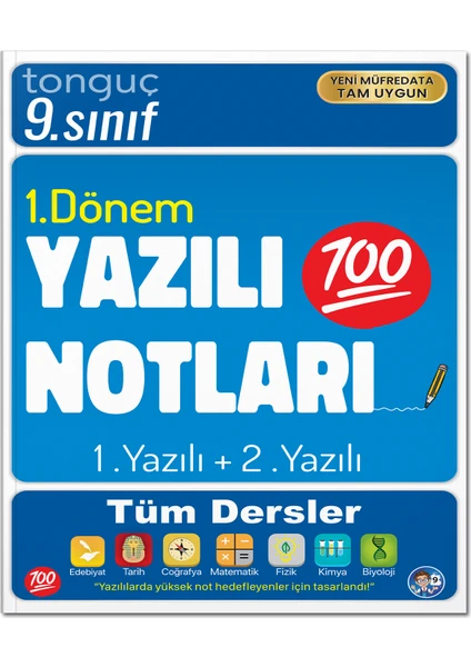 Tonguç Akademi 9. Sınıf Yazılı Notları 1. Dönem 1 ve 2. Yazılı