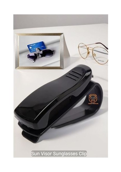 4 Adet Güneşliğe Uygun Mini Gözlük Tutucu 425392 Toptan Paket