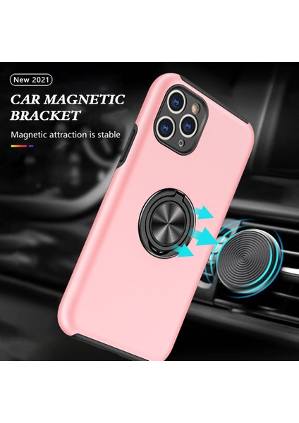 Apple iPhone 11 Pro Max Kılıf Soft Tasarım Elit Yüzüklü Lüx Kapak