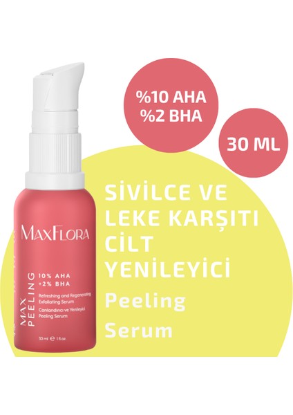 Akne Karşıtı, Leke Önleyici Cilt Bakım Seti, Glikolik Asit Tonik ve Arbutin C Vitamini, Aha Bha Kırmızı Peling ve Niacinamide Cilt Bakım Serumları, Makyaj Çantası Hediyeli