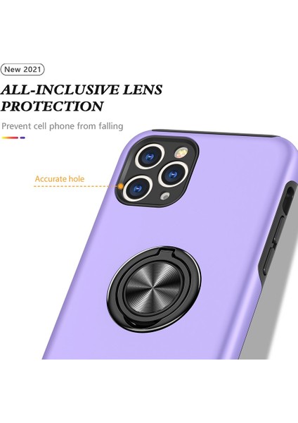 Apple iPhone 12 Pro Max Kılıf Soft Tasarım Elit Yüzüklü Lüx Kapak