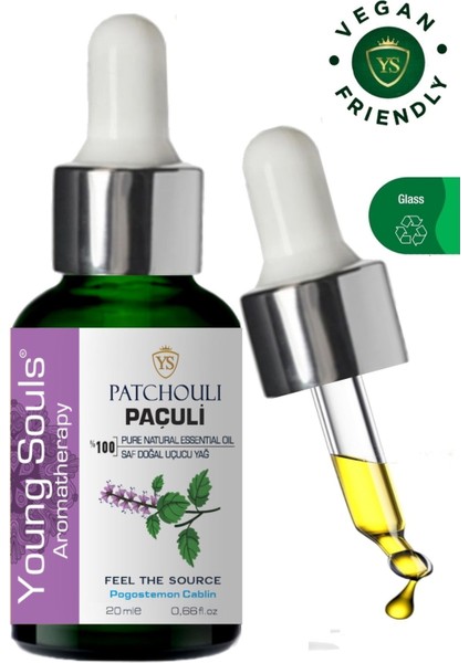 Aromatherapy Patchouli Essential Oil Paçuli Uçucu Yağ 20 ml