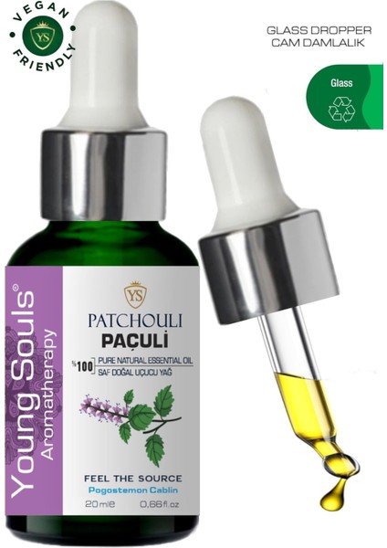 Aromatherapy Patchouli Essential Oil Paçuli Uçucu Yağ 20 ml