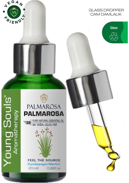 Aromatherapy Palmarosa Essential Oil Uçucu Yağ 20 ml