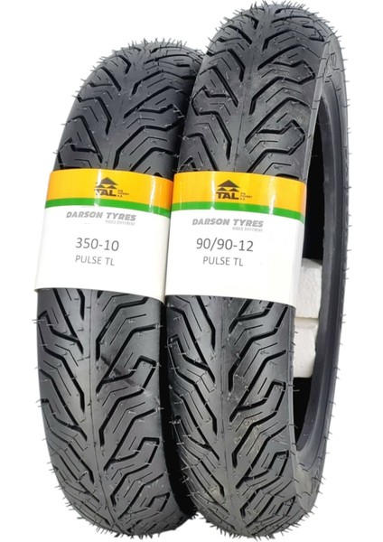 Spontini Lastik Takımı 350-10 ve 90/90-12 Tl (Tubeless - Dubleks) fiyatları