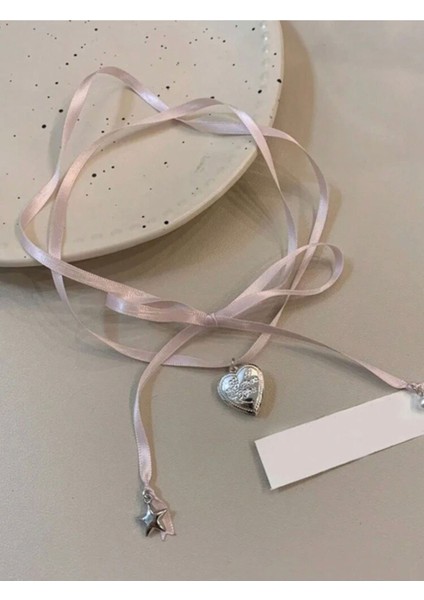 Kawai Anime Cosplay Kalp Fiyonk Choker