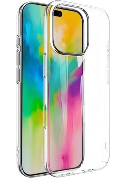 Apple iPhone 16 Pro Kılıf Sararmaz Sert Mika Şeffaf + Ekran Koruyucu